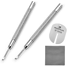 Watch Hand Removal Tool Kit with Watch Hand Remover, Wristwatch Dial Protectors and 18CM Watch Cleaning Cloth for Watch Hands Repair