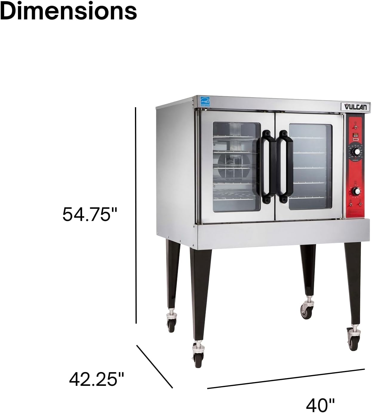 VULCAN VC4E Series - Full Size Electric Convection Ovens (Single Deck, 208V/60/1-3 Phase)