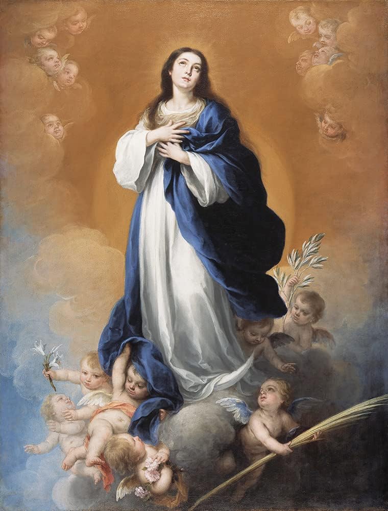 ArtDirect The Immaculate Conception (17th Century) 8x10 UnFramed Museum Art Print Poster Ready for Framing by Workshop of Bartolomé Esteban Murillo (Spanish, 1617-1682)