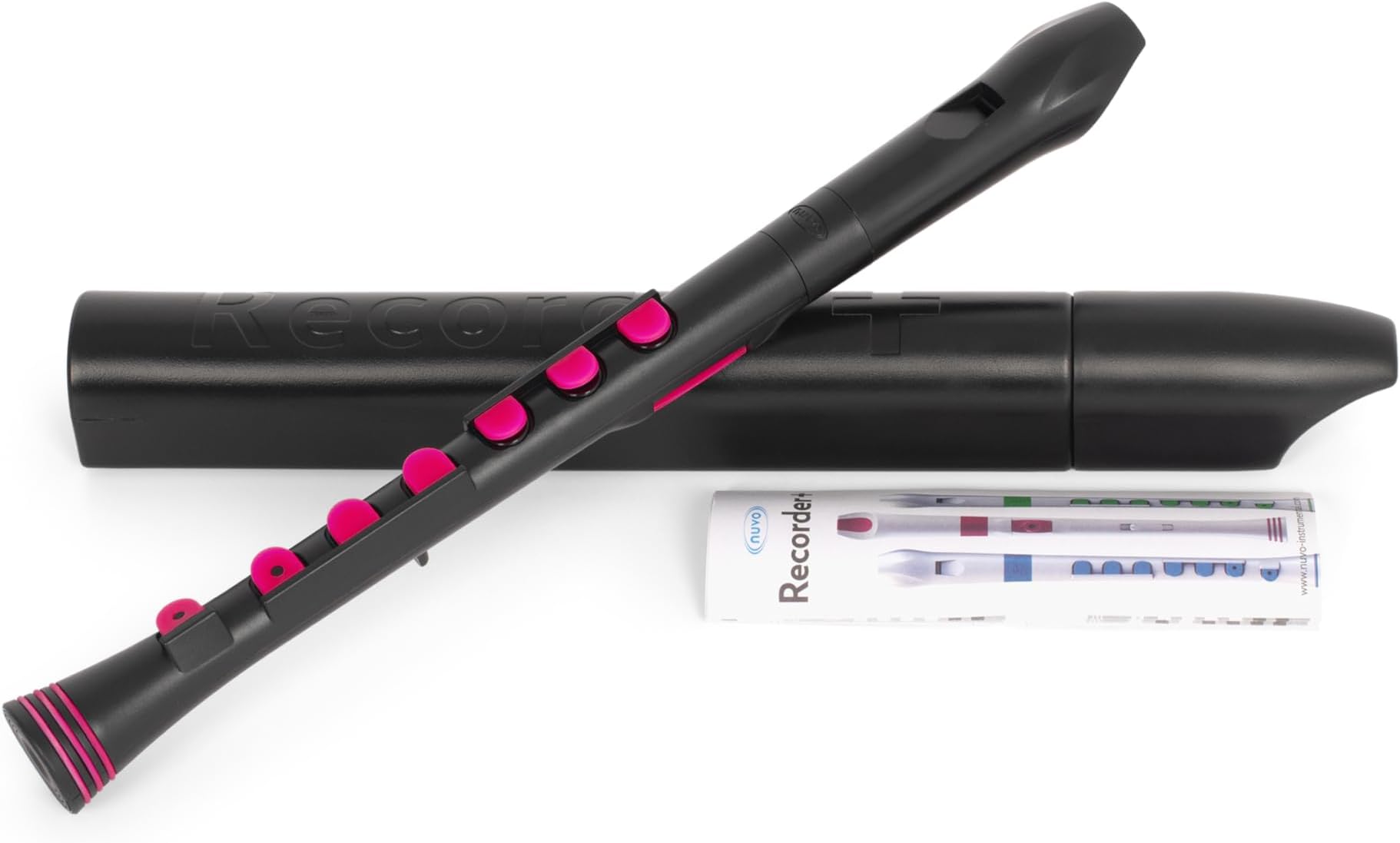 N320RDBPK Recorder Plus with Pink Trim, Black