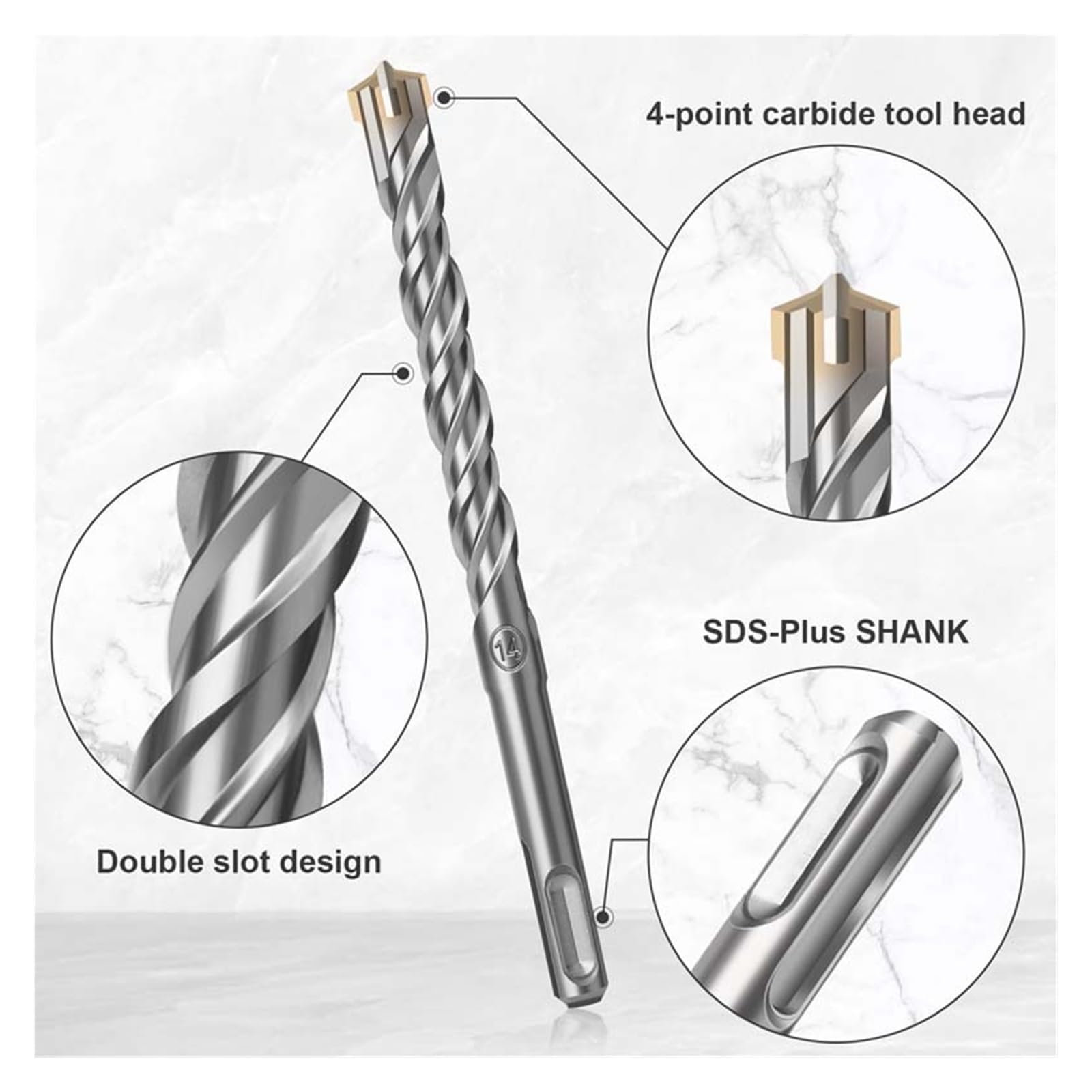 2/6/8/9/13 sztuk cztery ostrza wiertła elektryczne SDS Plus Shank wiertła do 110MM 160MM 210MM betonowa ściana Brice Block murarskie otwornica wiercenie