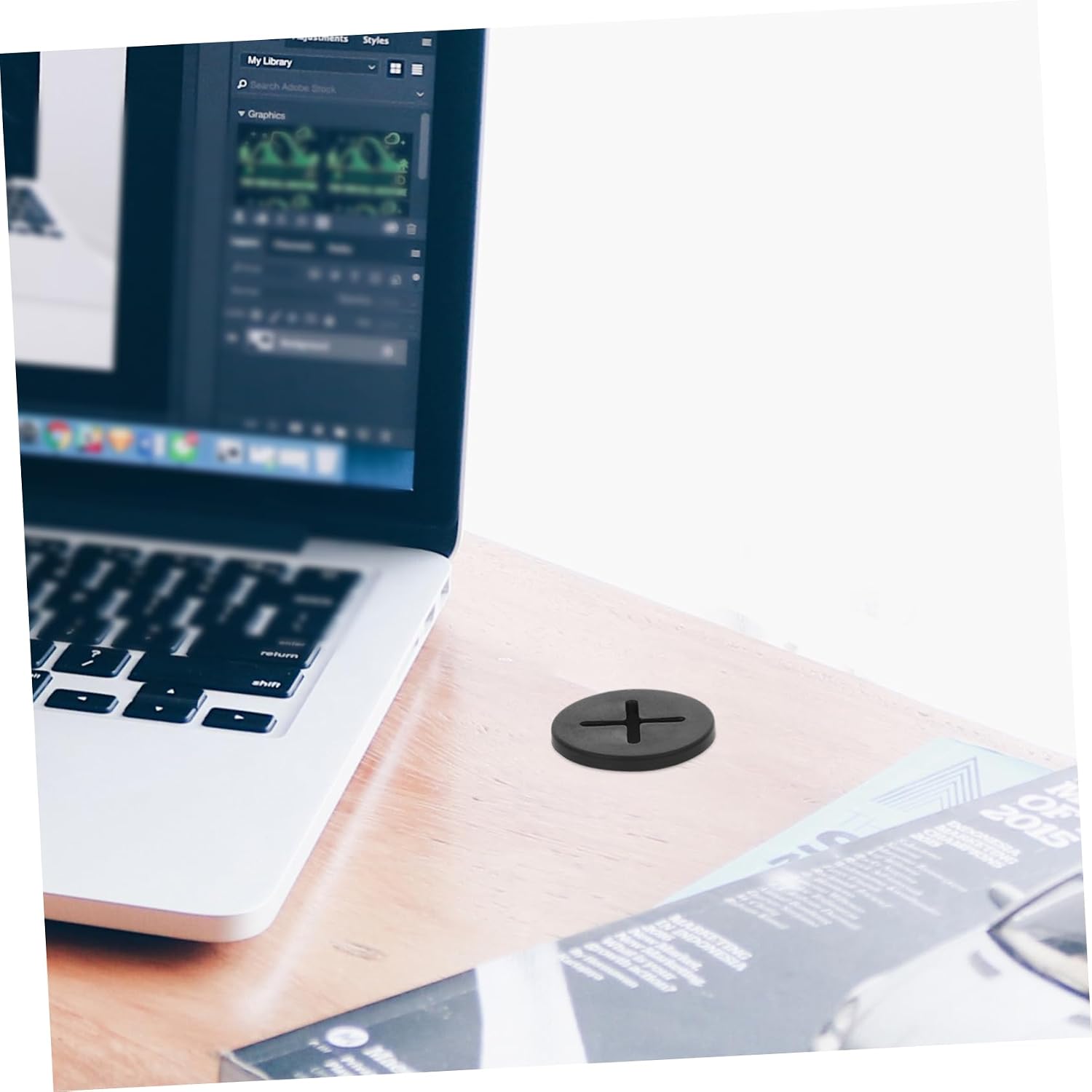12pcs Black Rubber Cable Grommet 20mm Round Desk Hole Cover