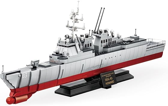 Mov stone Navy Destroyer Building Set, A Gift Compatible with Lego Sets for Boys 8-14 & Adults, Perfect for Military Enthusiasts and Builders Alike 600pcs