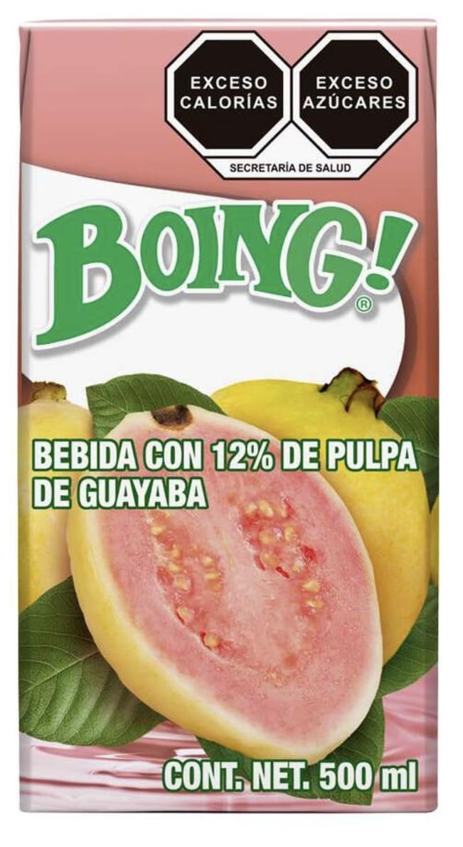 Jugo Boing Guayaba | Guava Authentic Mexican Juice 500 ml Pack of 6