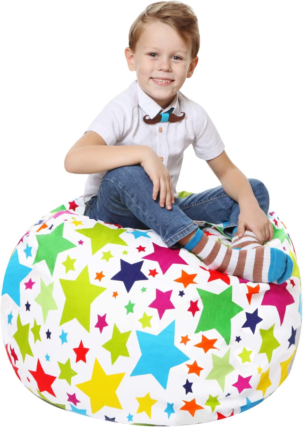 5 STARS UNITED Stuffed Animal Storage Bean Bag Toy