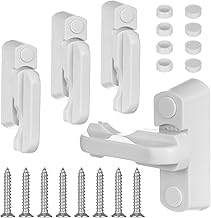 4 x PVC Window Handles, Window Blockers, PVC Window Locks, Security Locks, Door Locks for Doors and Most Domestic Windows (White)