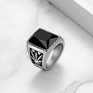 Anello Promessa Uomo In Acciaio Inox Nero | Misura 25 Liscio Per Compleanno O Regalo - Foto 7