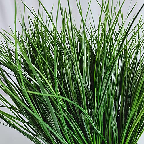 Szjias Fake Grass Plant Artificial Wheat Grass Plants Bushes Plastic Plants For Outdoors Uv Greenery Filler (8 Pcs) #TOP4