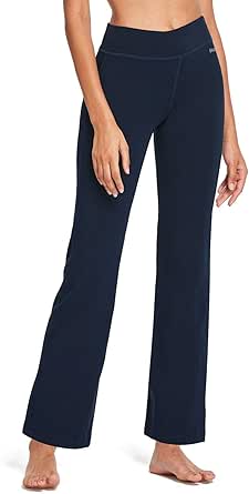 BALEAF Pantalon De Bootcut Yoga Pour Avec Poches Femme Sport - Contrôle Du