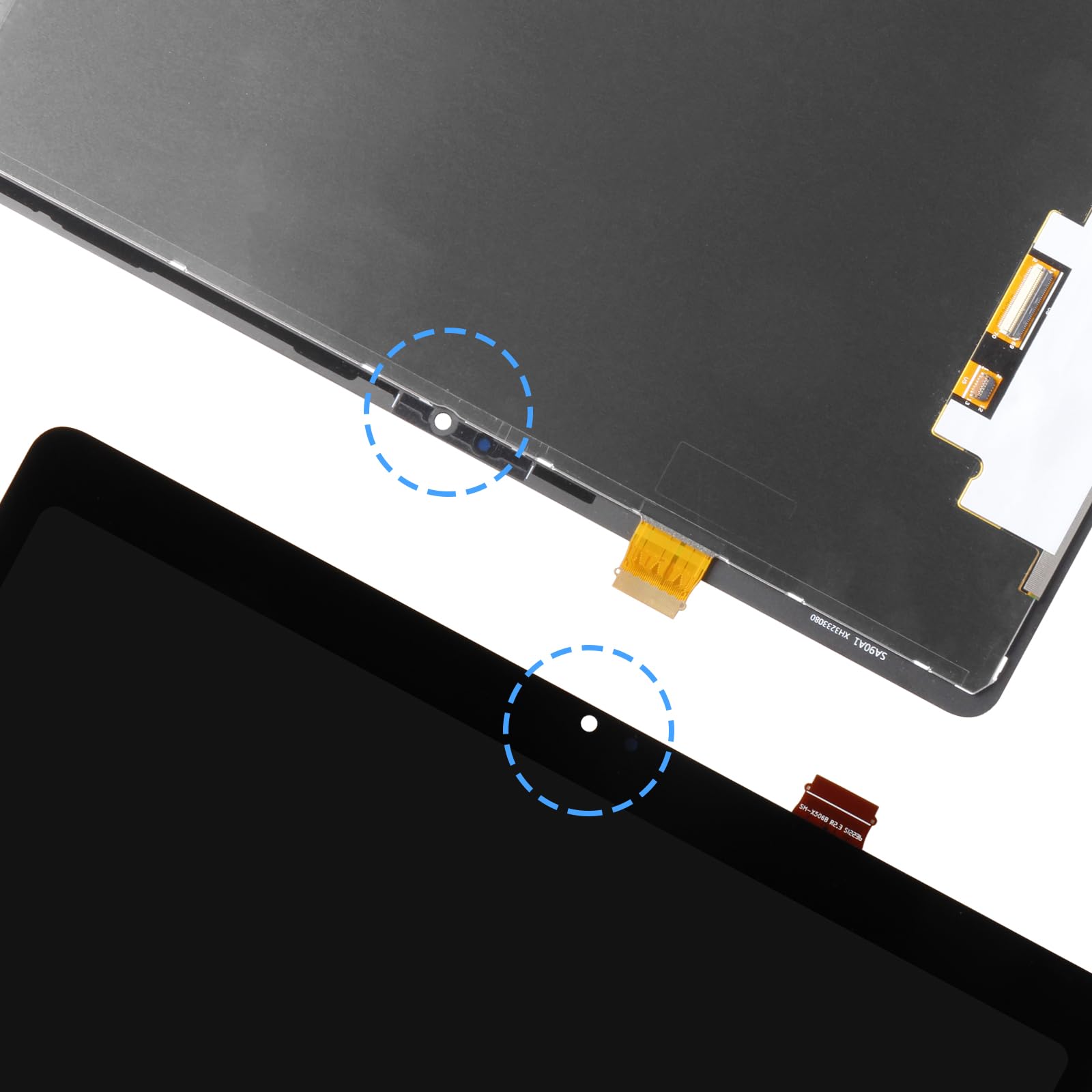 Display LCD für Samsung Tab S9 Fe Bildschirm Ersatz für Samsung Galaxy Tab S9 Fe SM-X510 SM-X516B 10,9 Zoll LCD Screen Touchscreen Digitizer Assembly + Reparaturset, Schwarz