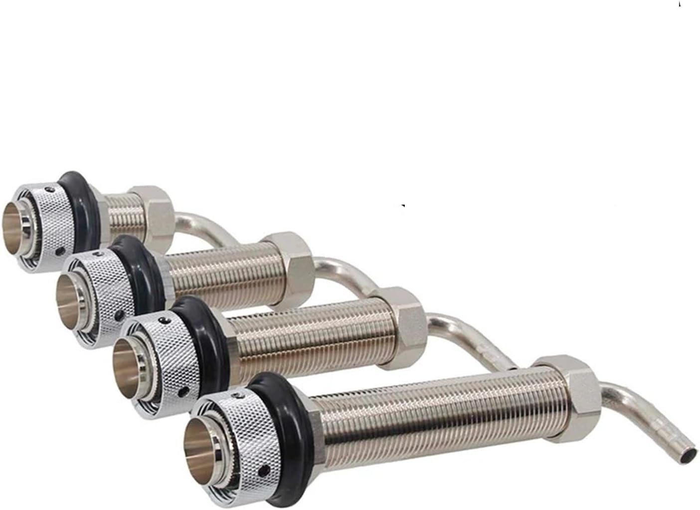 Brewing Accessories Chrome Plated Beer Tap Faucet Shank with 8mm Barber Elbow Homebrew Kegging Parts DIY Kegerator Jockey Box Accessories Brewing Accessories(98mm Shank)