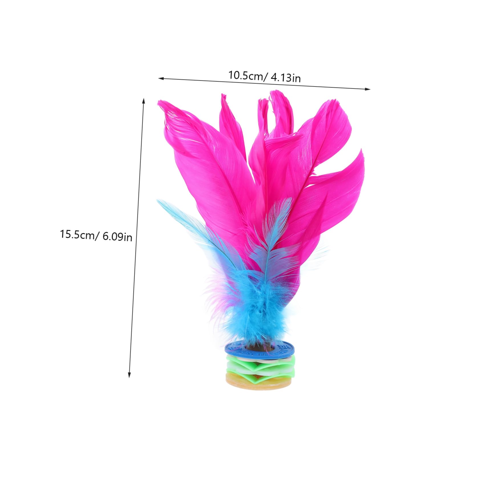 ERINGOGO 2pcs Chinese Jianzi Kick Shuttlecock Lightweight Foot Exercise for Outdoor Bright Color for All Ages Promotes Coordination and Flexibility