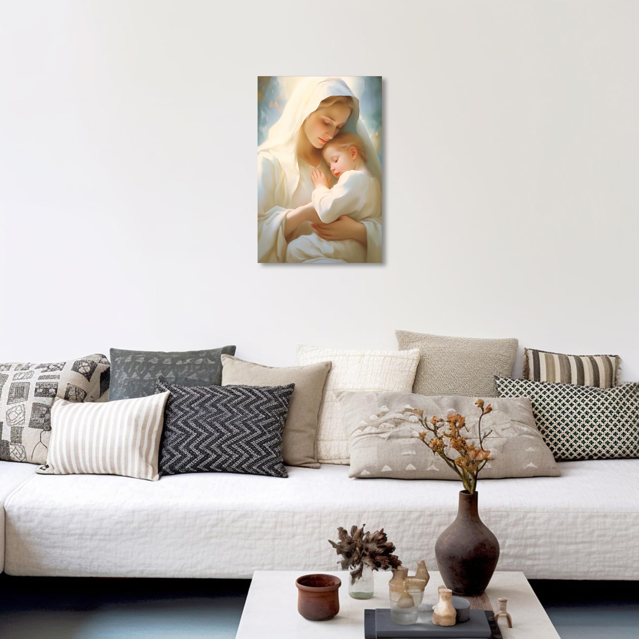 ヴィンテージ　『導きの聖母子』　陶器飾り　マリア様　イエス・キリスト　壁掛け装飾 81SPvnVhFuL._UF350,350_QL50_.jpg