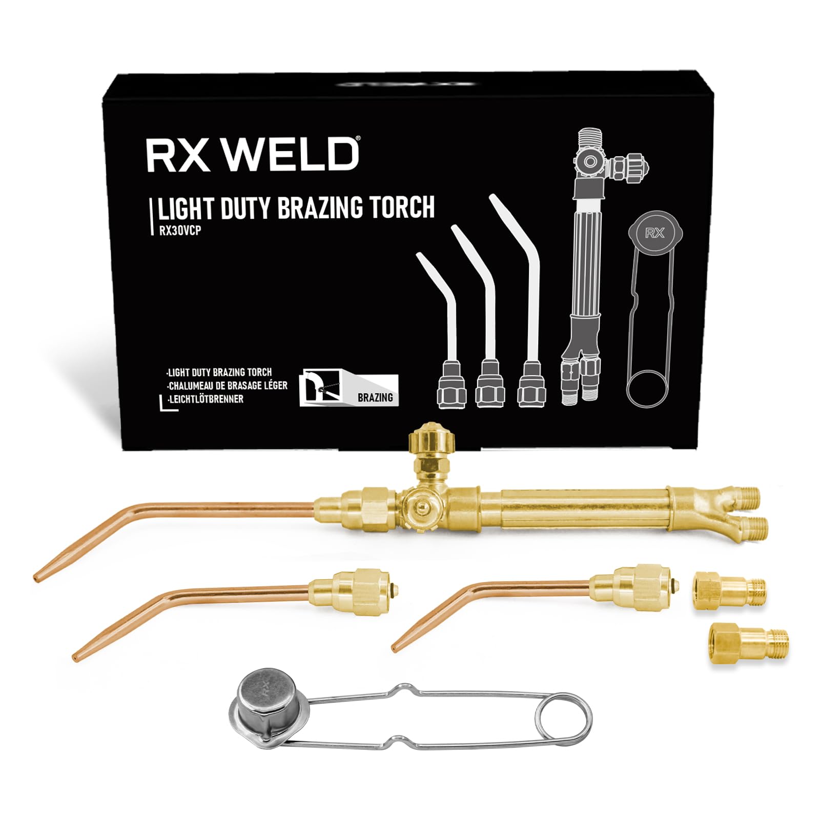 RX WELD Welding Torch Kit - 3 Welding Tips -1