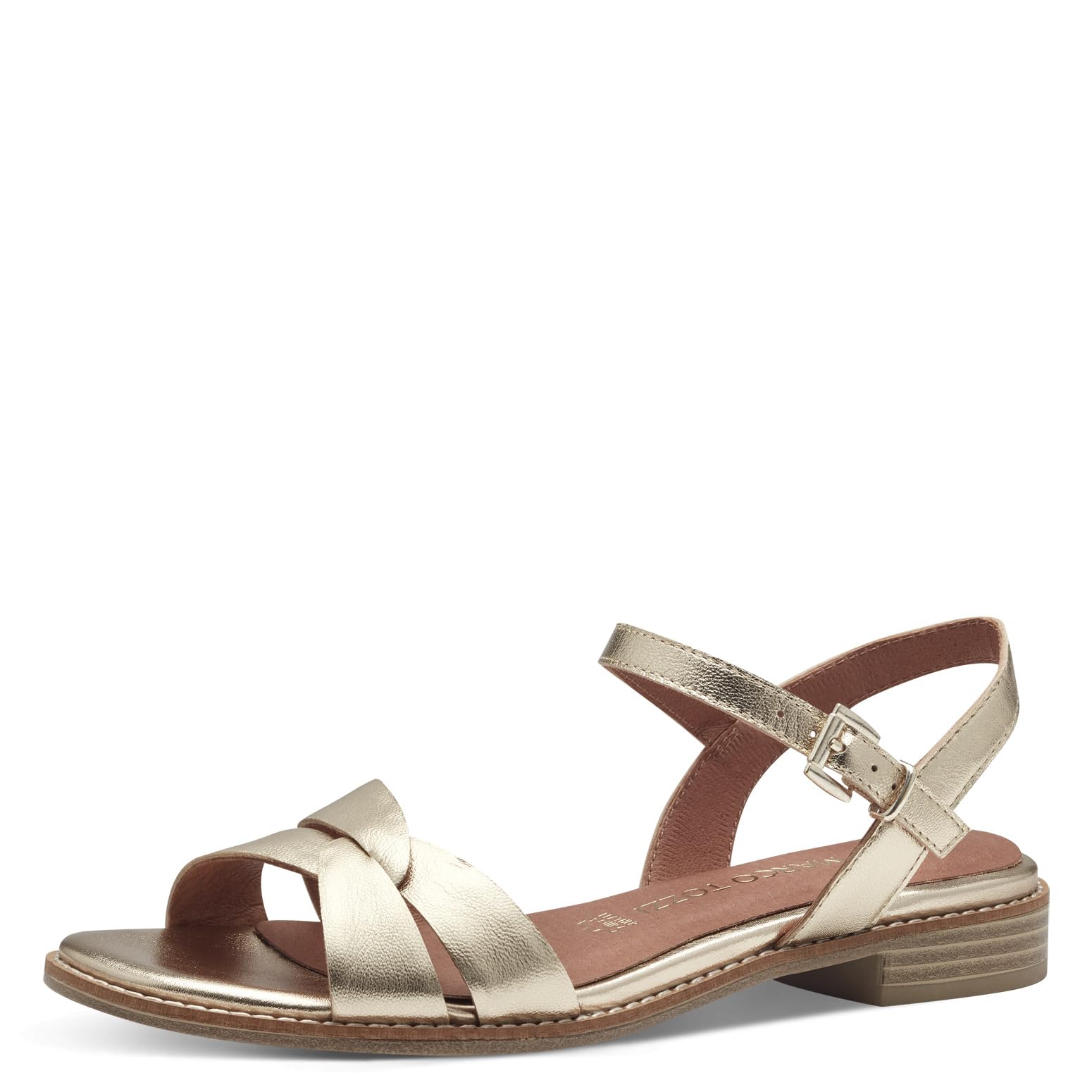 Sandali Con Tacco A Zeppa MARCO TOZZI Donna - Pelle Elegante, Cinturino Regolabile - Made In Italy - Foto 3