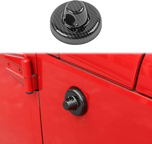 Cubierta de base de antena de radio Jeep compatible con Jeep Wrangler 2007-2023 JK JKU JL JLUGladiator JT 2020-2023, grano de fibra de carbono,