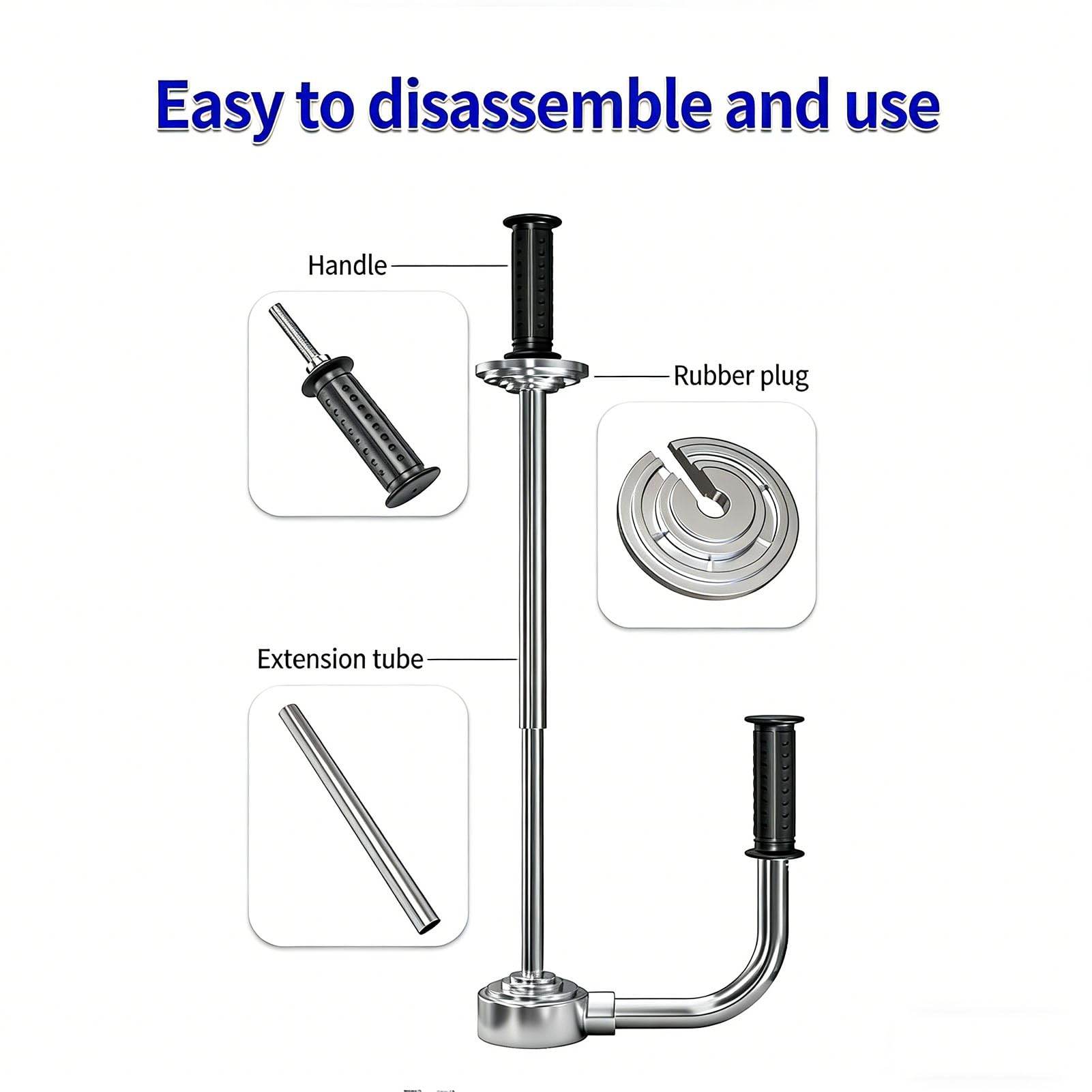 Mango para Film retráctil, dispensador de Film Estirable, Soporte para dispensador de Film Estirable, máquina de Embalaje Manual - Compatible con Ancho de Film de 11.8 a 19.6 Pulgadas