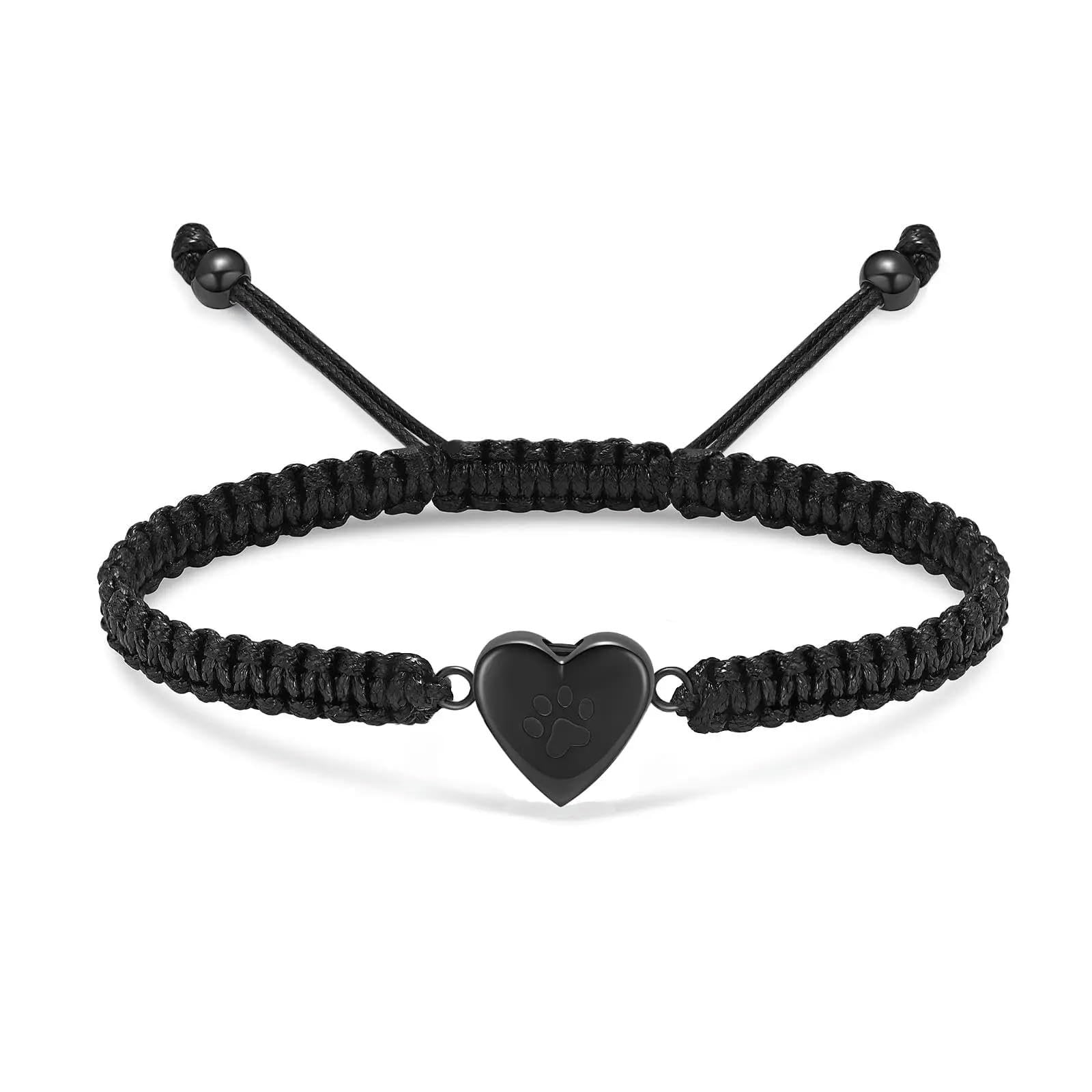 DOTUIARG Bracciale Urna Per Ceneri Bracciale Cremazione Cuore