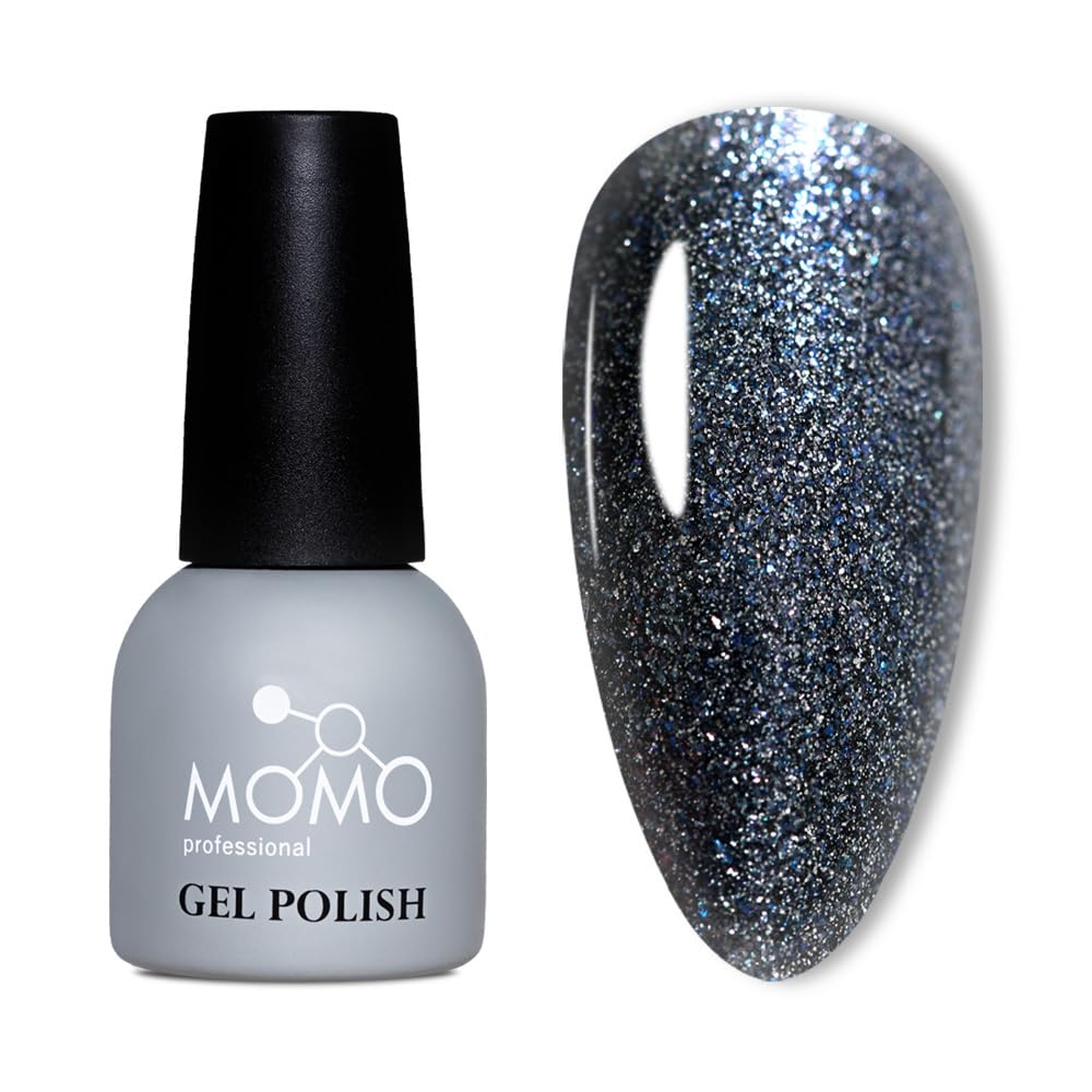 MOMO professional Kalıcı Oje S029 Parıltılı Küllü Gri 14 ml