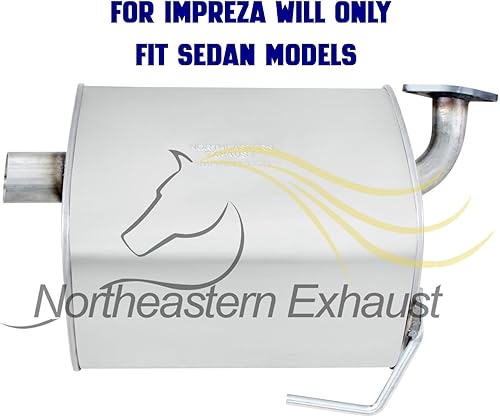 Miniatura 22 de Northeastern Exhaust Conjunto de resonador de acero inoxidable compatible para Subaru Forester 2009-2013 2.5L Subaru Impreza 2008-2011 2.5L