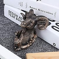 Wall Hook, Clothes Rack Hooks for Hats and Coats, Cute Animal Shape Home for Bathroom, Kitchen, Bedroom (Goat(Antique Gold))