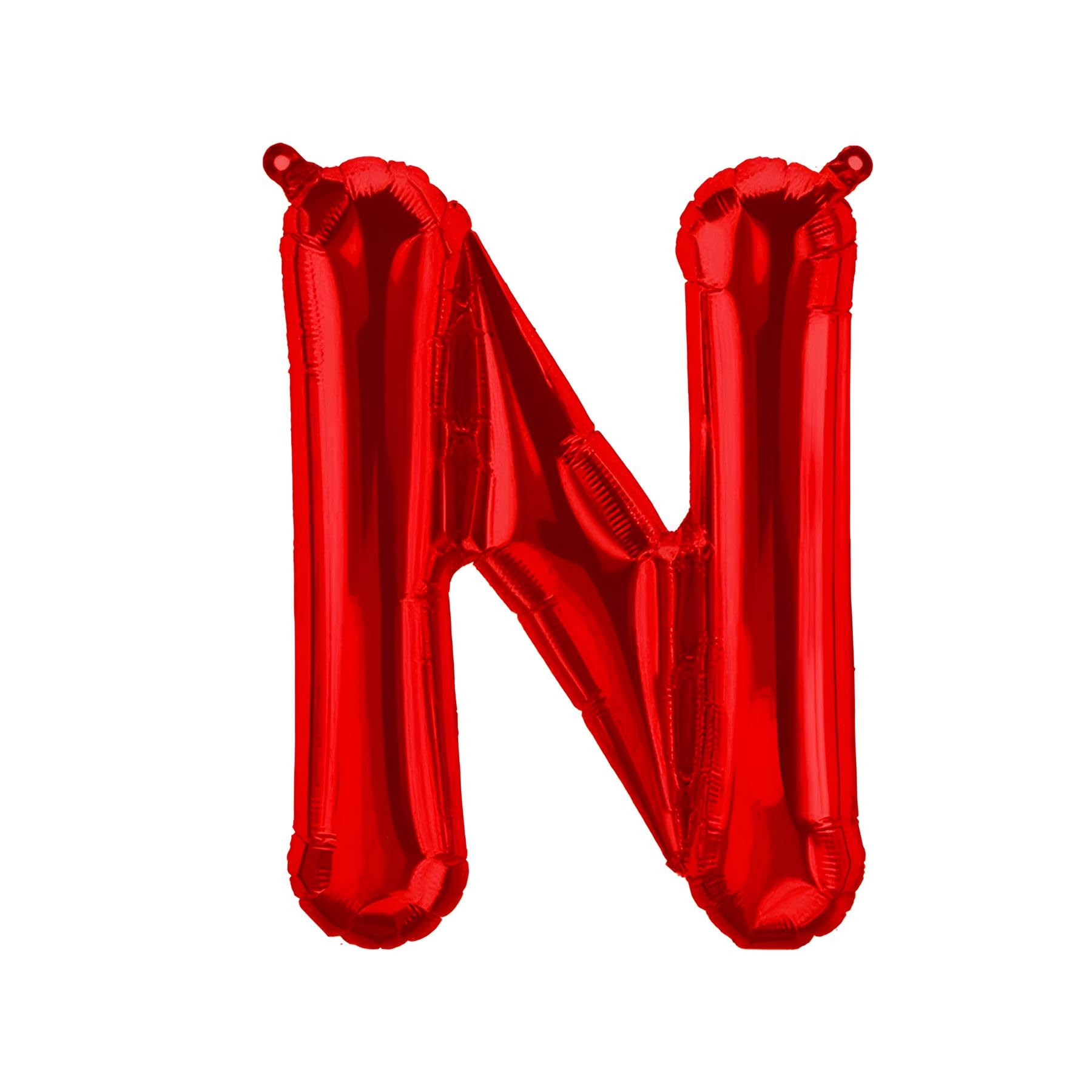 Foil Balloons Letters Red - 40/80/100 cm for Birthday Wedding Party Decoration Happy Birthday JGA Gift Balloon Graduation Giant Balloon ABI Large XXL Small Black Boys (80 cm - N)