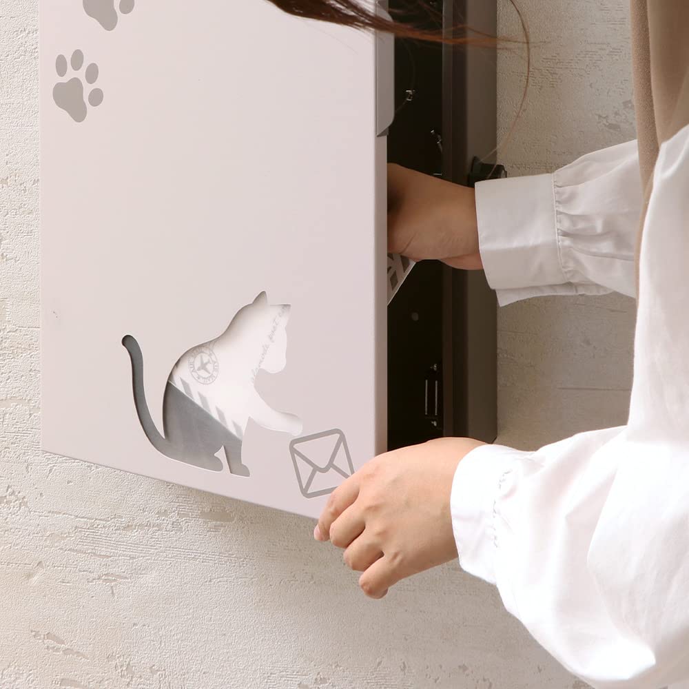 ポスト 壁掛けポスト 猫 ねこ 動物 A4 ベージュブラウン Amazon.co.jp: ヤマソロ ポスト 壁掛けポスト 猫 ねこ 動物 A4