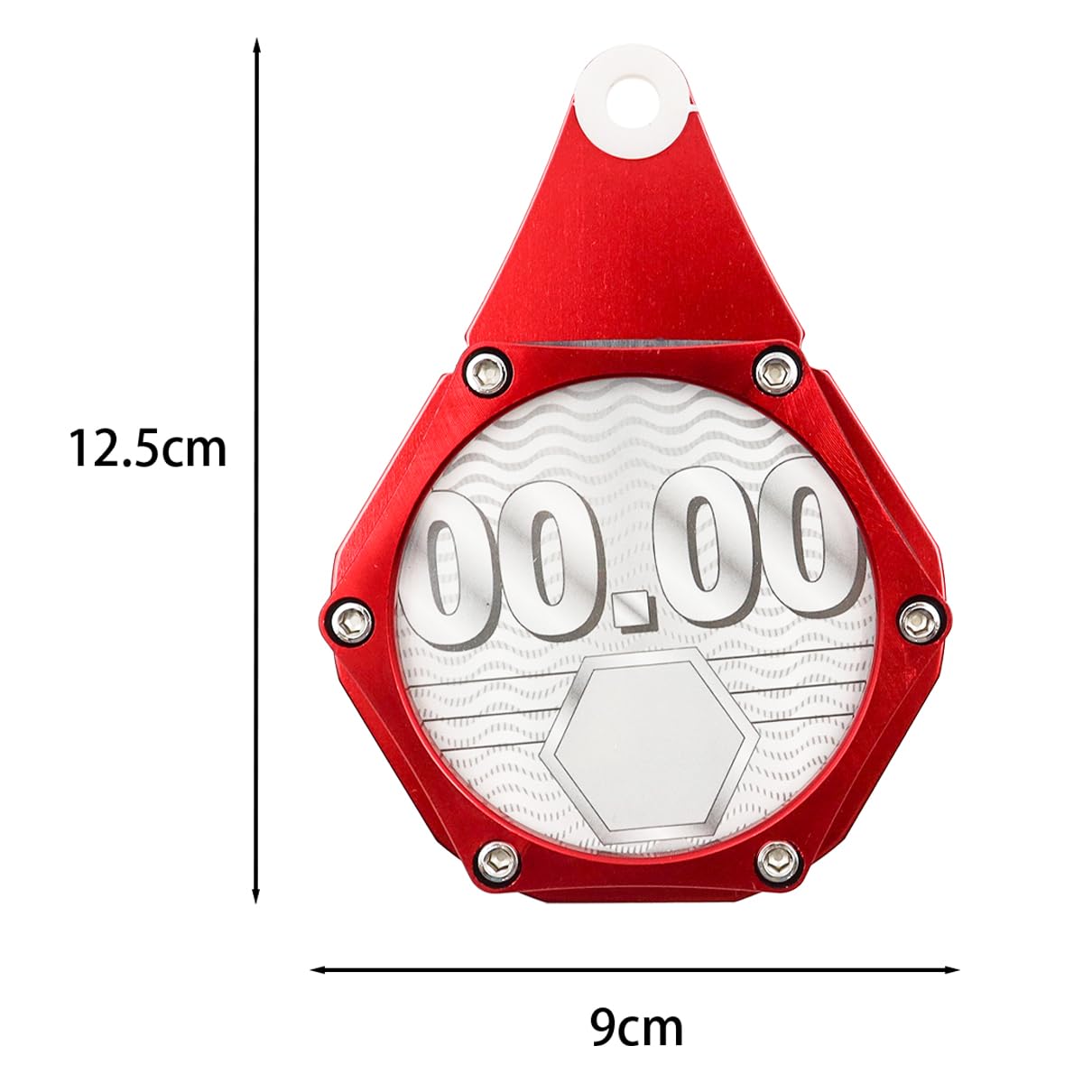 Soporte de Disco de impuestos Aleación de Aluminio Soporte de Disco de impuestos de Motocicleta Soporte de Permiso de Motocicleta -Rojo