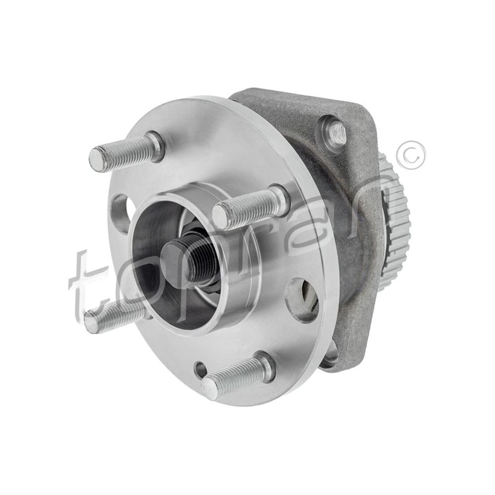 TOPRAN 300 282 Cubo de rueda con anillo sensor ABS con perno de anclaje Rodamiento integrado en buje de rueda Trasero ambos lados