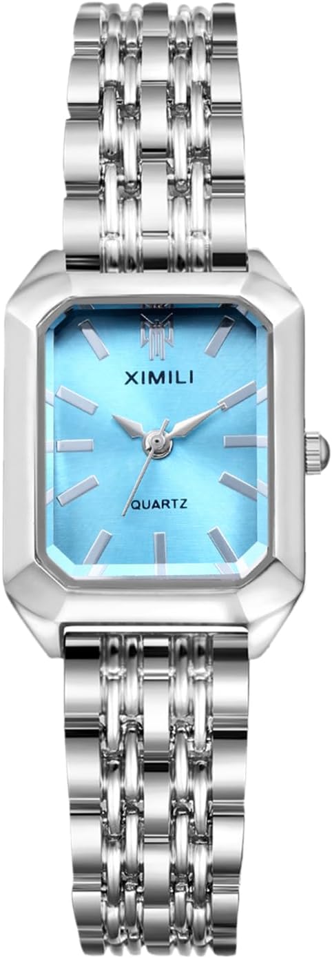 Square Womens Watch: Elegant Rectangular Bar Scale Dial Analog Quartz Bracelet Watch Detachable Strap Casual Business Dress Ladies Watches