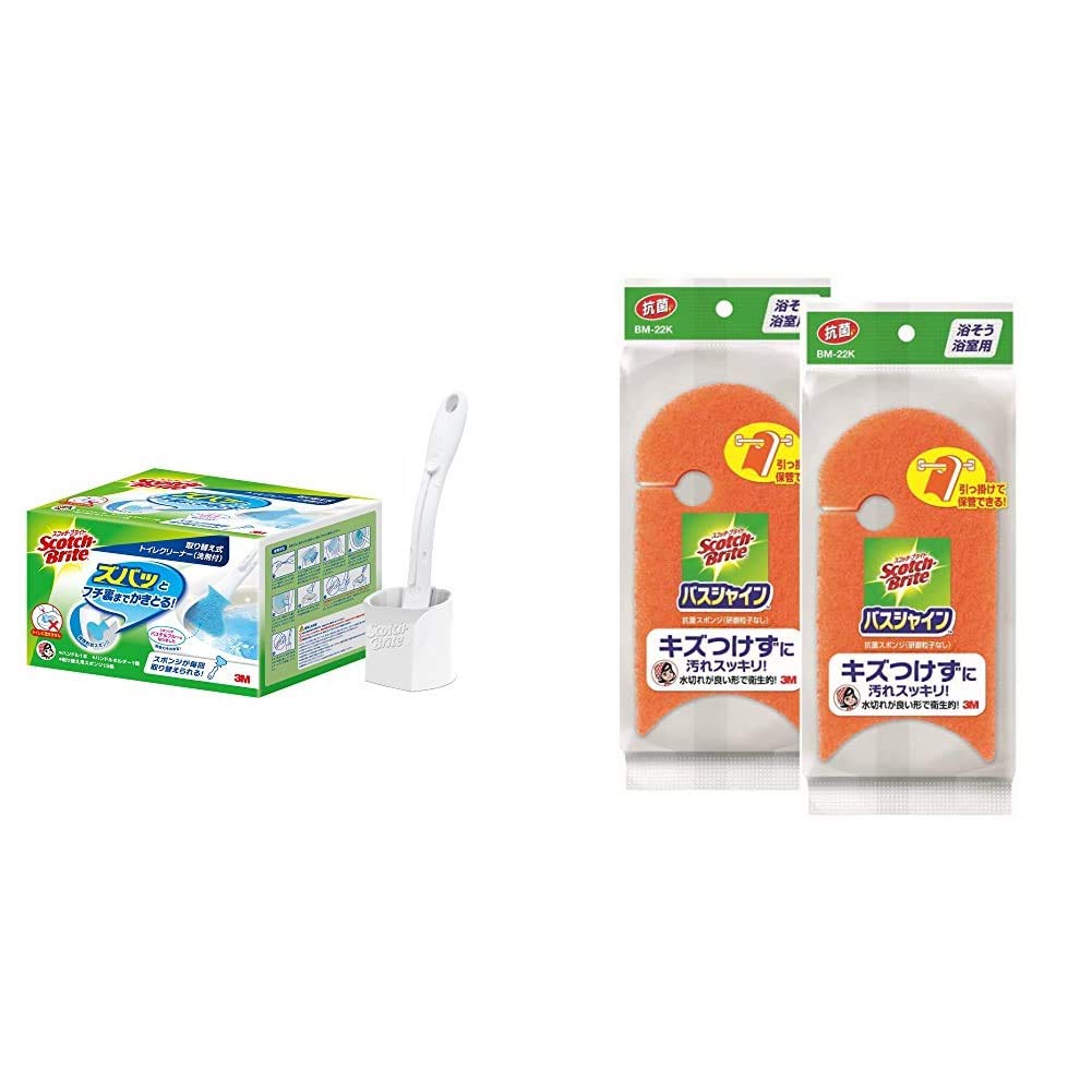 Amazon｜3M トイレブラシ クリーナー 本体 洗剤付 取替15個 スコッチ