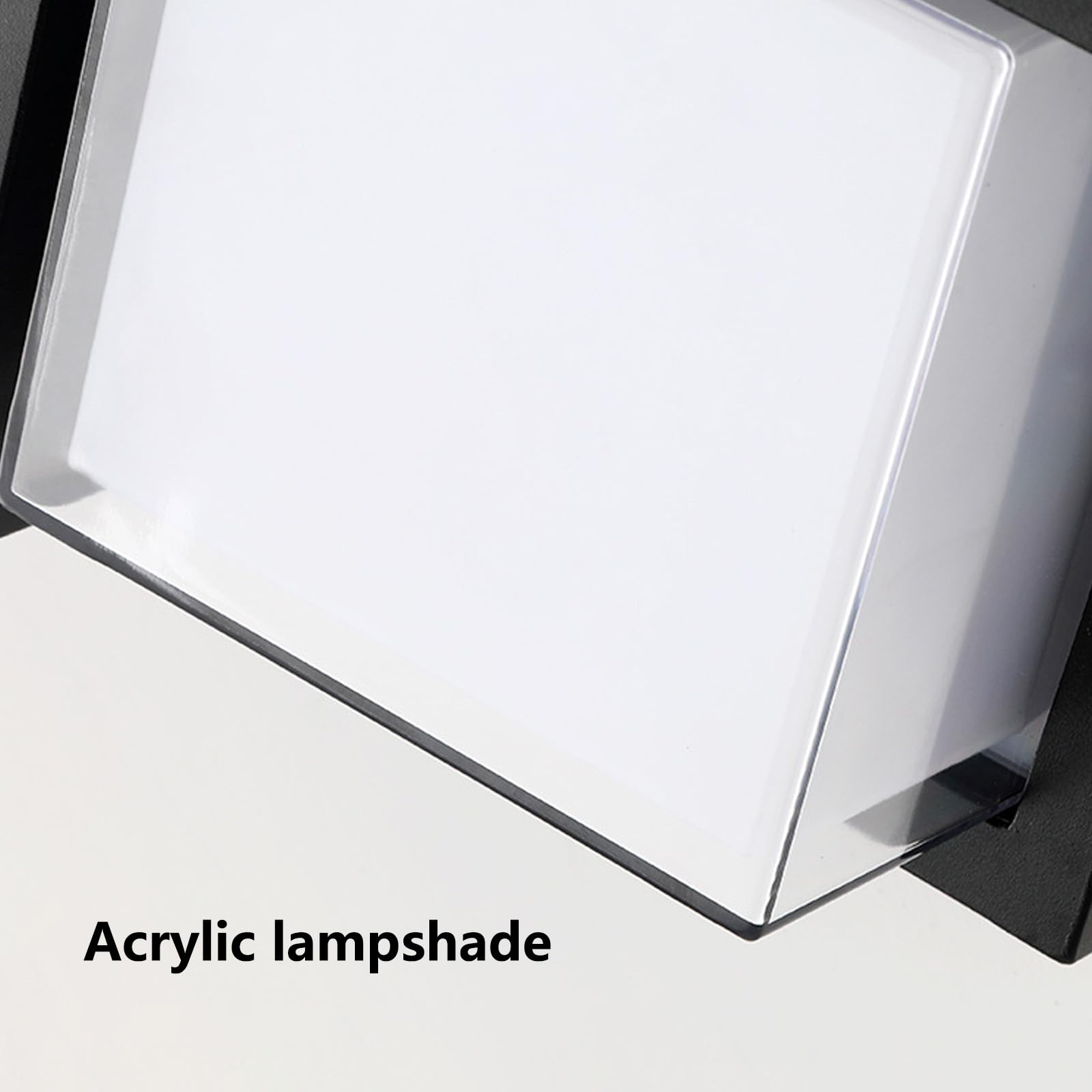 Nowoczesna czarna lampa ścienna LED z czujnikiem ruchu, wodoodporna aluminiowa lampa ścienna do ogrodu IP65 na ganek, patio, taras