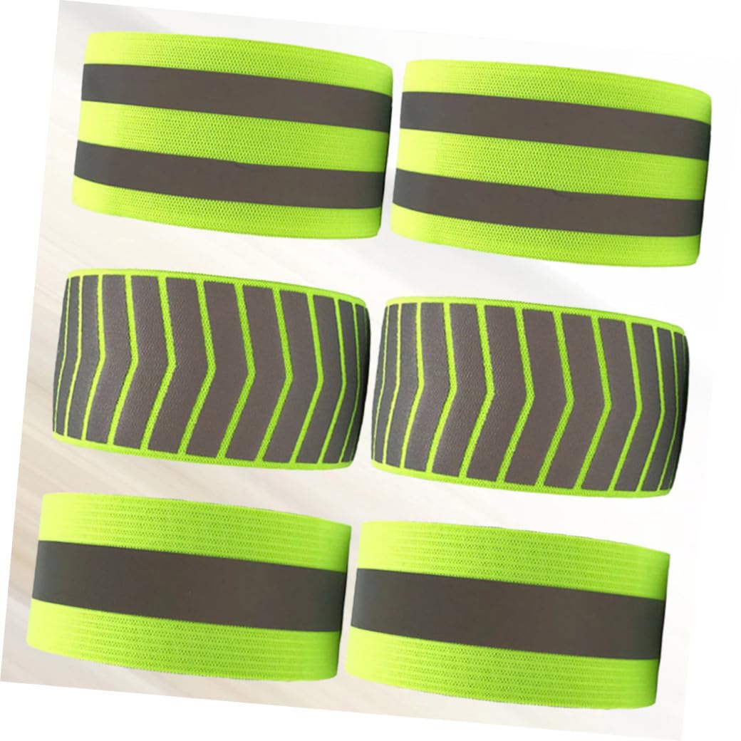 iplusmile Brassard Réfléchissant pour Coureurs Bracelet De Sécurité Fluorescent Lumineux pour La Nuit pour La Course À Pied Le Sport La Visibilité pour Hommes Vert