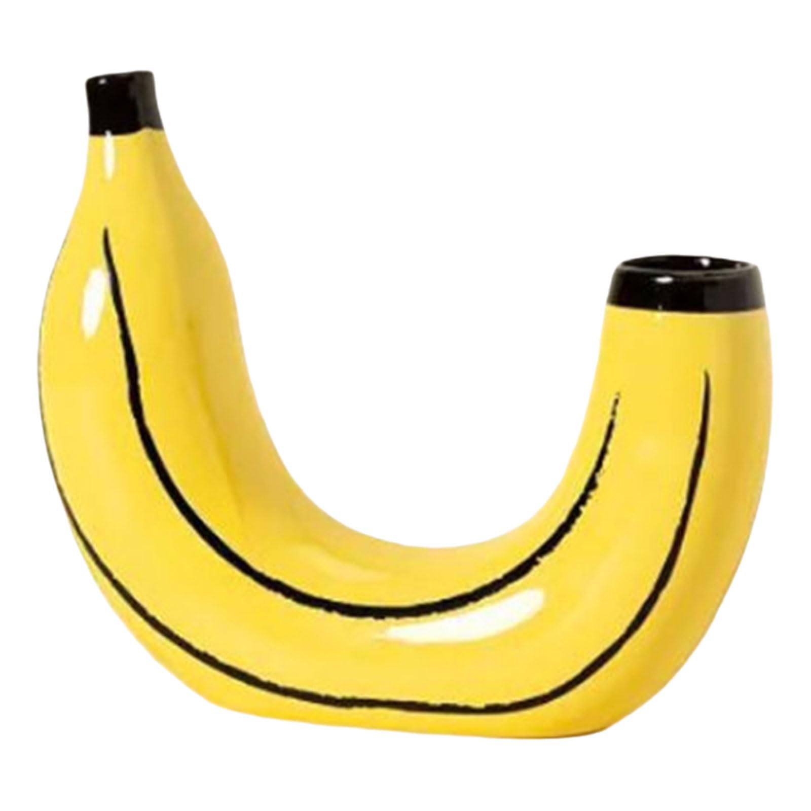 Contemporary Banana Shape Resins Vases Home Decors for Living Room or Fruit Shape Flower Holder Container Decors Flower Arrangement Container