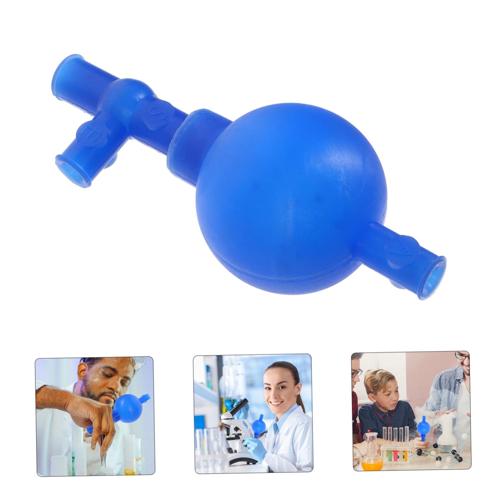 Gatuida 5 Piezas Bola de succión cuantitativa pipette bombilla bulbo de succión laboratorio de y de de laboratorio rectángulo Pipeta equipo gel de sílice