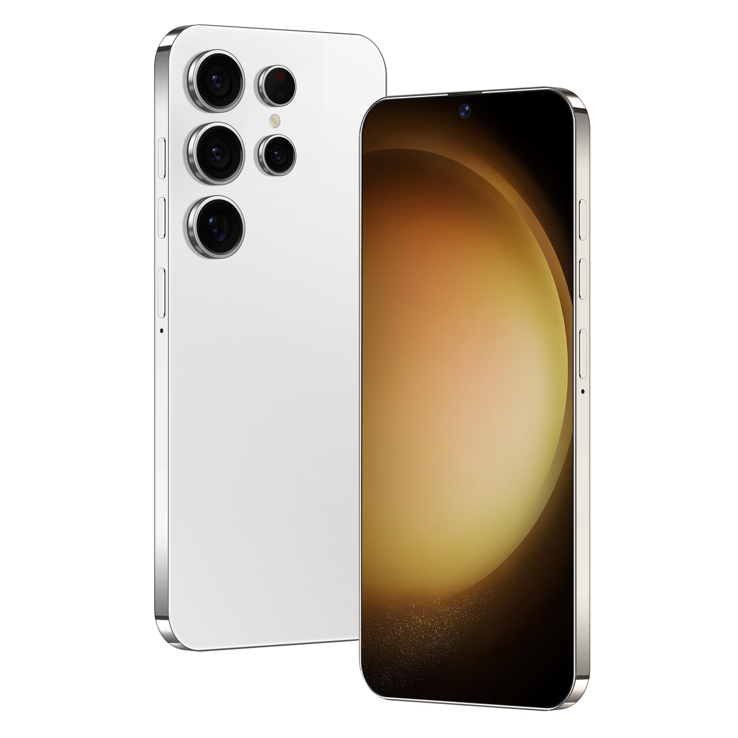S23 Ultra Unlocked Cell Phone 4G Dual SIM Android Phone 8GB+256GB Unlocked Android Phone,7" HD+ Display,108MP+48MP Camera,6800mAh, 2025 Android Smart Phone (Titanium White)