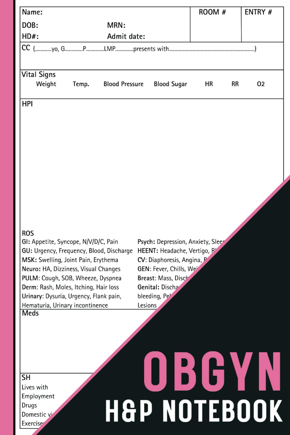 OBGYN H&P Notebook: Obstetrics and Gynecology Medical History ...