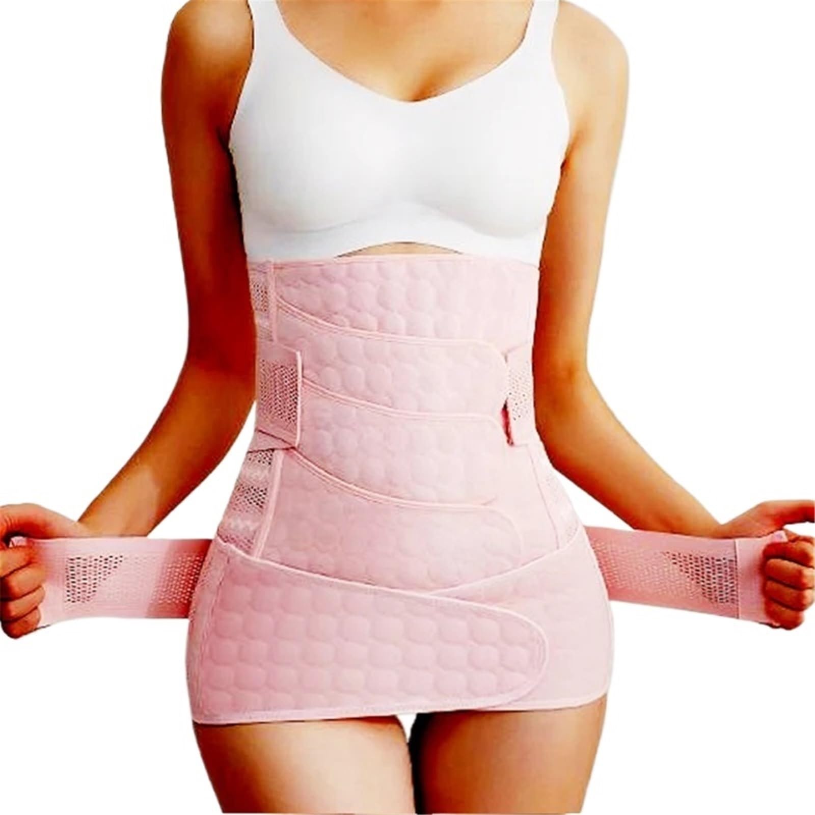 Guaina Post Parto Cintura Post-Parto, Fascia Addominale, Corsetto for la Pancia, Fascia for Il Bacino, Fascia for la Pancia, Fascia for la maternità(Pink,XL)