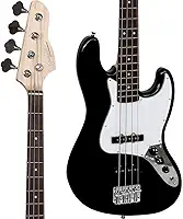 Contrabaixo Elétrico 4 Cordas GB 100 Preto/ Branco GIANNINI