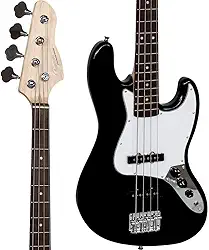 Contrabaixo Elétrico 4 Cordas GB 100 Preto/ Branco GIANNINI