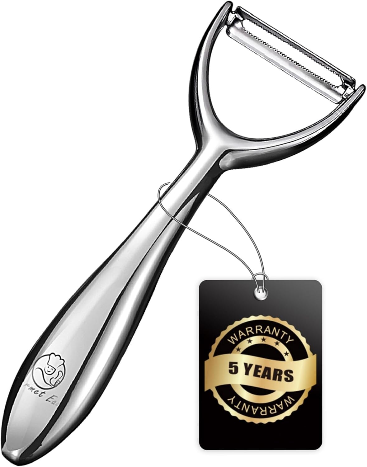 Vegetable Peeler, Premium Stainless Steel Potato Peeler, High Tensile Ultra Sharp Blade Fruit and Food Slicer, Y Shaped with Ergonomic Non-Slip Handle, Dishwasher Safe with 5 Years Warranty