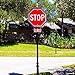 Stop Sign, 24 x 24 Inches Street Road Reflective Warning Signs, Rust Free Aluminum Sign, UV Protected and Weatherproof