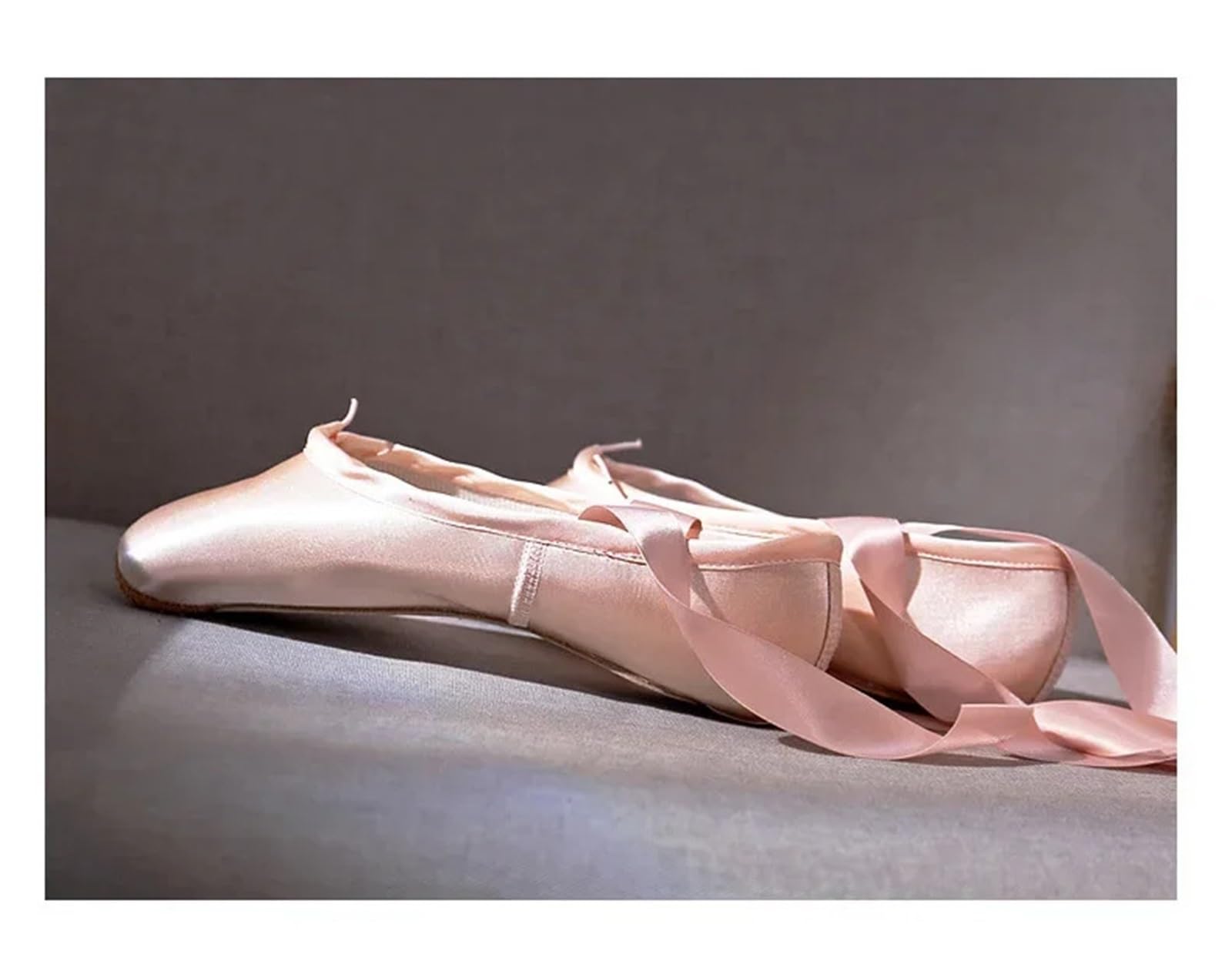 Zapatillas Ballet Niña Ballet Shoes, Children's and Adult Pointed, Professional Ribbon, Women's Unprinted Sports