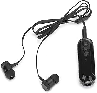 Socobeta Fone de ouvido portátil super baixo Lavalier com equipamento de clipe, fone de ouvido profissional sem atrasos para ouvir música eletrônicos de consumo