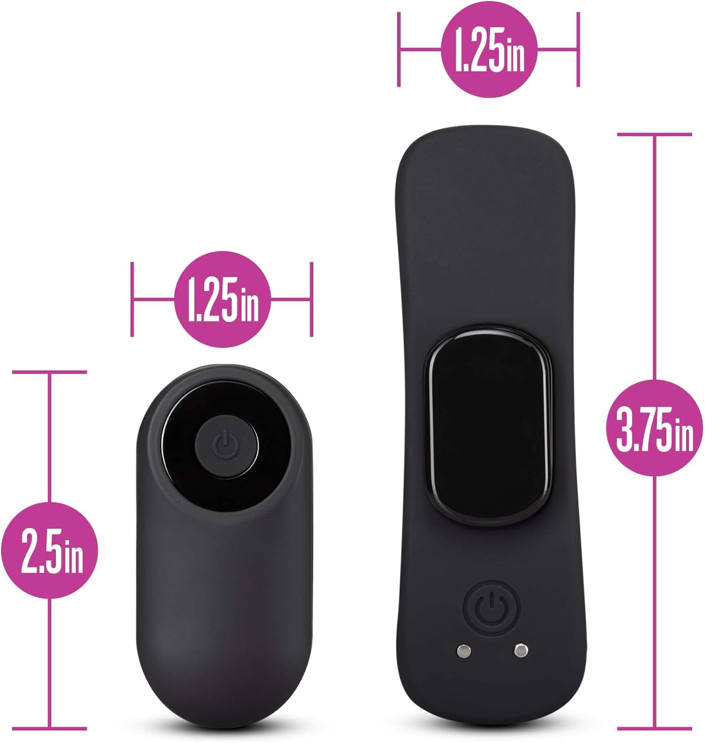 Blush Temptasia 3.75" Remote Control Panty Vibrator - Wearable Magnetic Panty Vibrator for Women, 10-Mode USB Charge - Quiet Secret Naughty Foreplay in Public or w/Partner - Adult Sex Toy for Couples