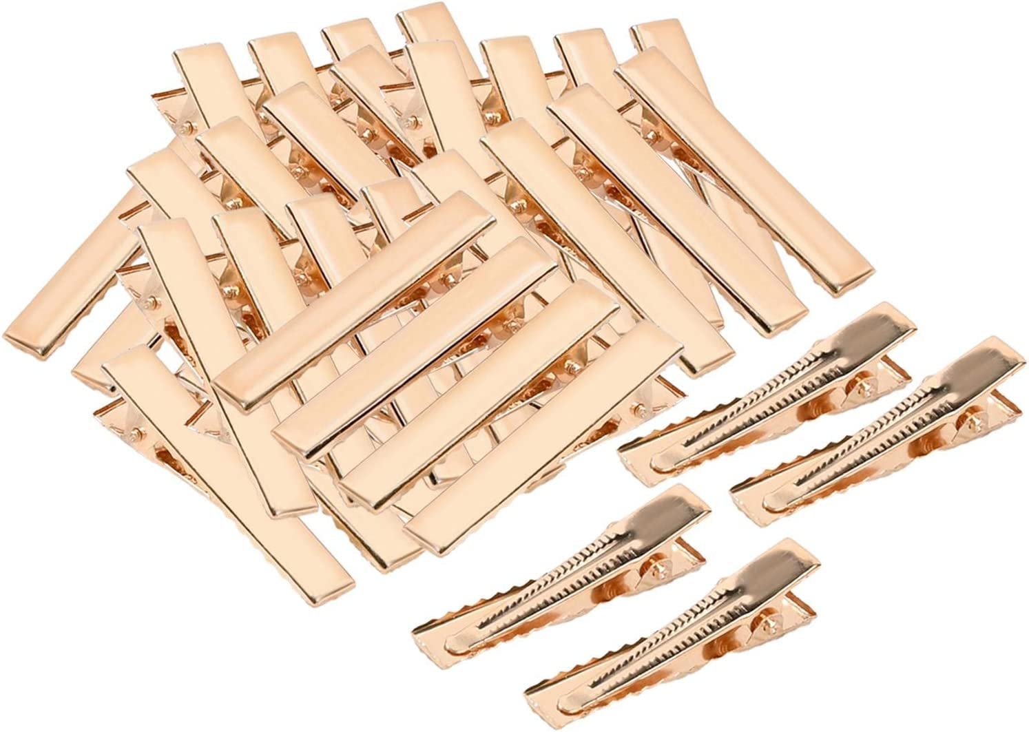 clip per capelli Fermagli for capelli a forma di barretta piatta da 50 pezzi for lo styling Accessori fai da te Archi for parrucchieri Creazione di oggetti artigianali Ragazze Donne,(40mm)