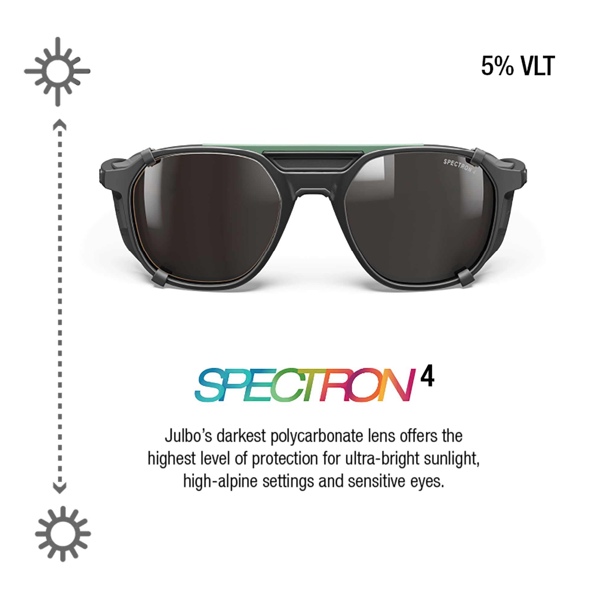 Julbo Slack Cover Lunettes de soleil alpinisme, randonnée, trekking Mixte (lot de 1)