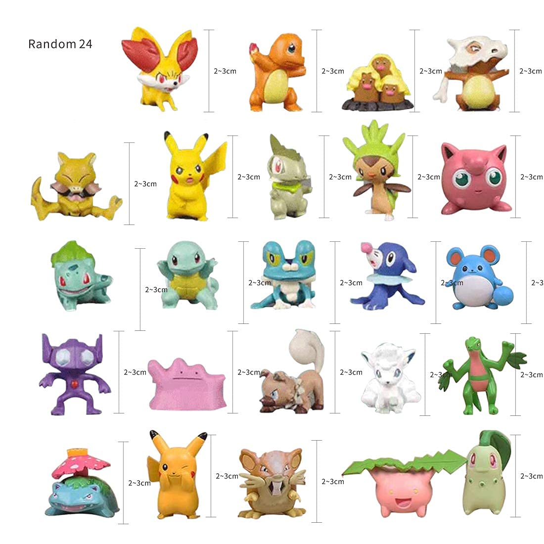 Cake Toppers Set HANEI24pcs Cake Decorations,Birthday Cake Topper Cupcake Topper, Cake