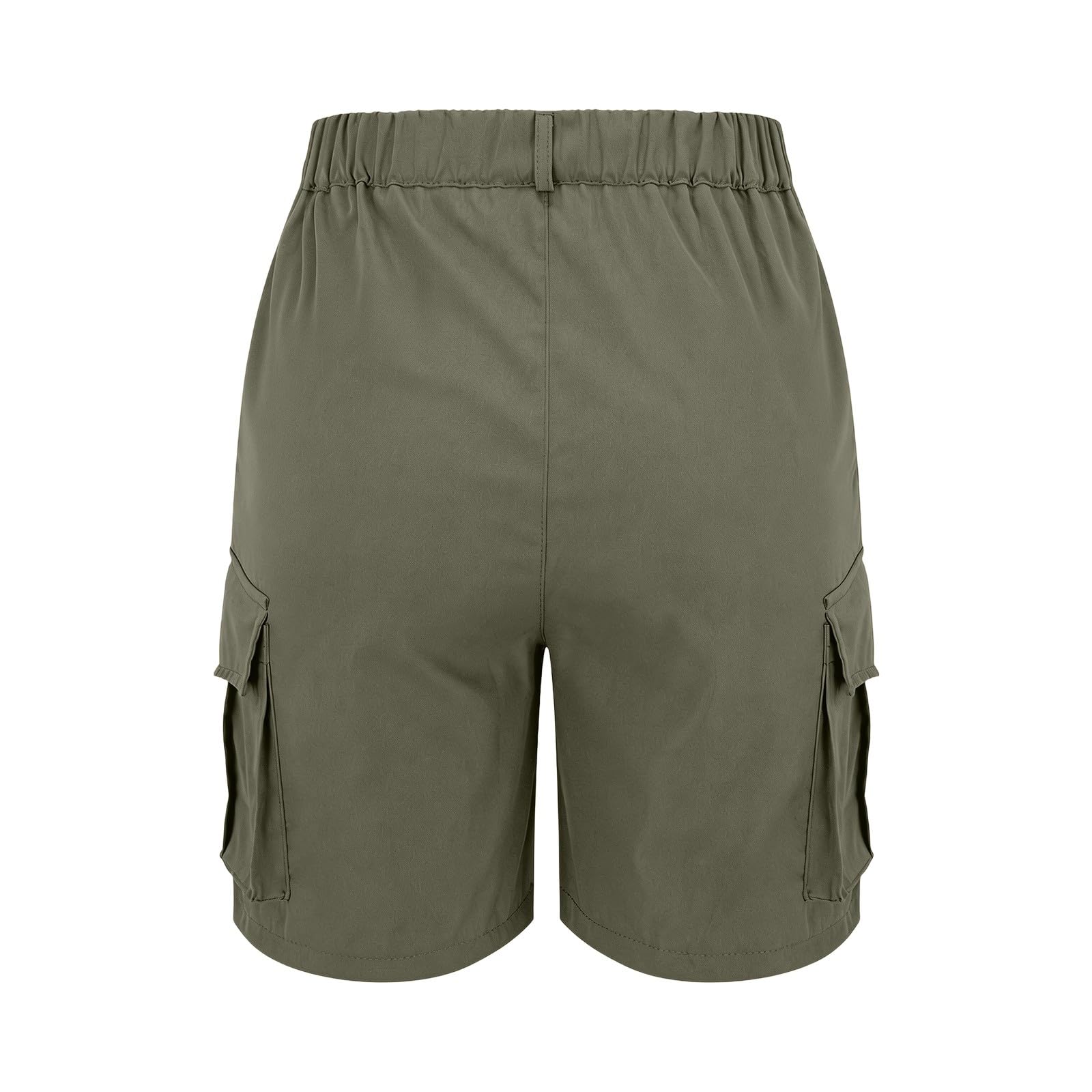 Generico Bermuda Donna Estivi Cargo Pantaloncini Vita Elastica Leggeri Escursionismo Casual Esterno Asciugatura Rapida Pantaloni Corti per Viaggi Escursioni con 4 Tasche