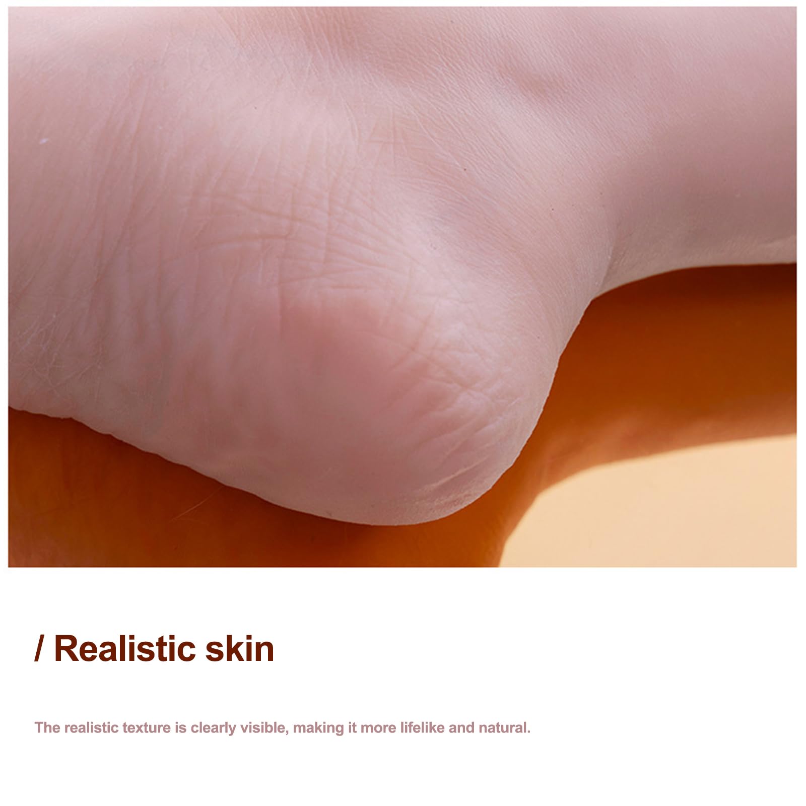 Paire de Pieds Silicone Taille 38 Femme Présentation Chaussettes